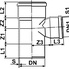 Тройник ПП для внутренней канализации 110x110x87°30' (Изображение 2)